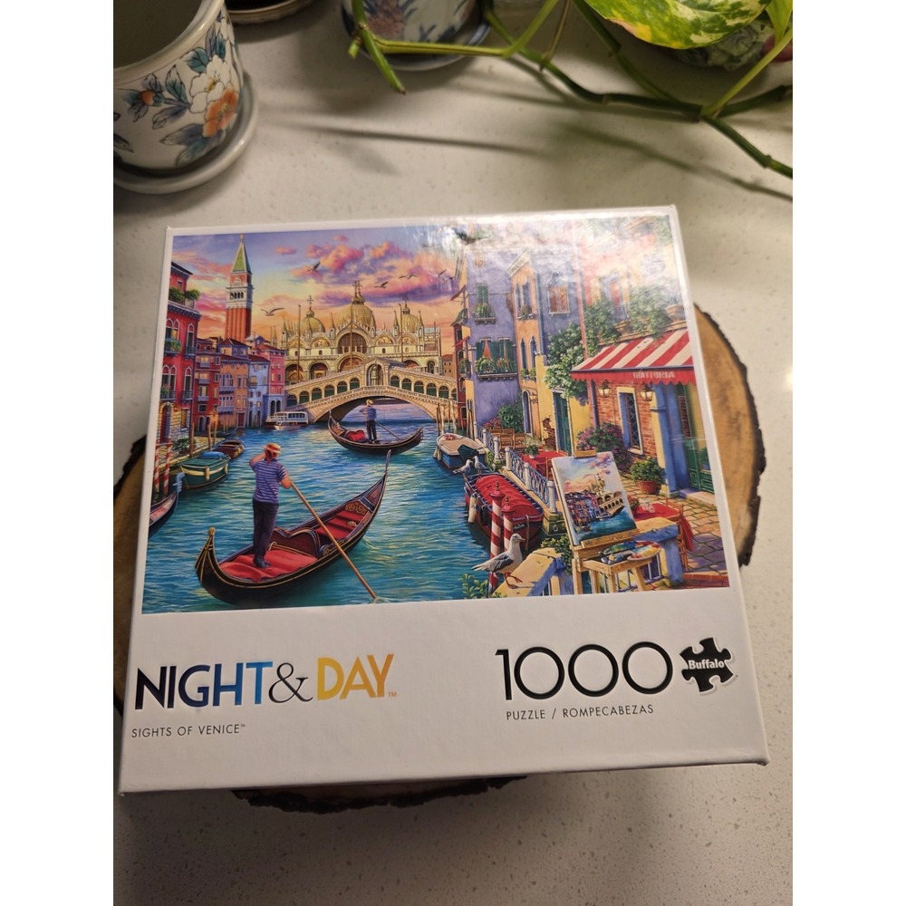 Buffalo Games Puzzle #11840 Night & Day Sights of Venice‎ 1000 Pcs New